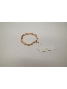 NWT Josslyn Chain Link Bracelet Gold Tone Crystal Accent Statement Jewelry